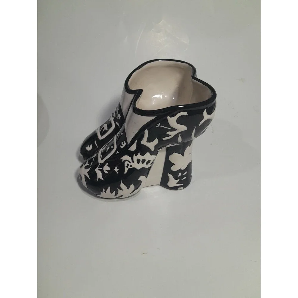 Vintage Witch Boots Vase